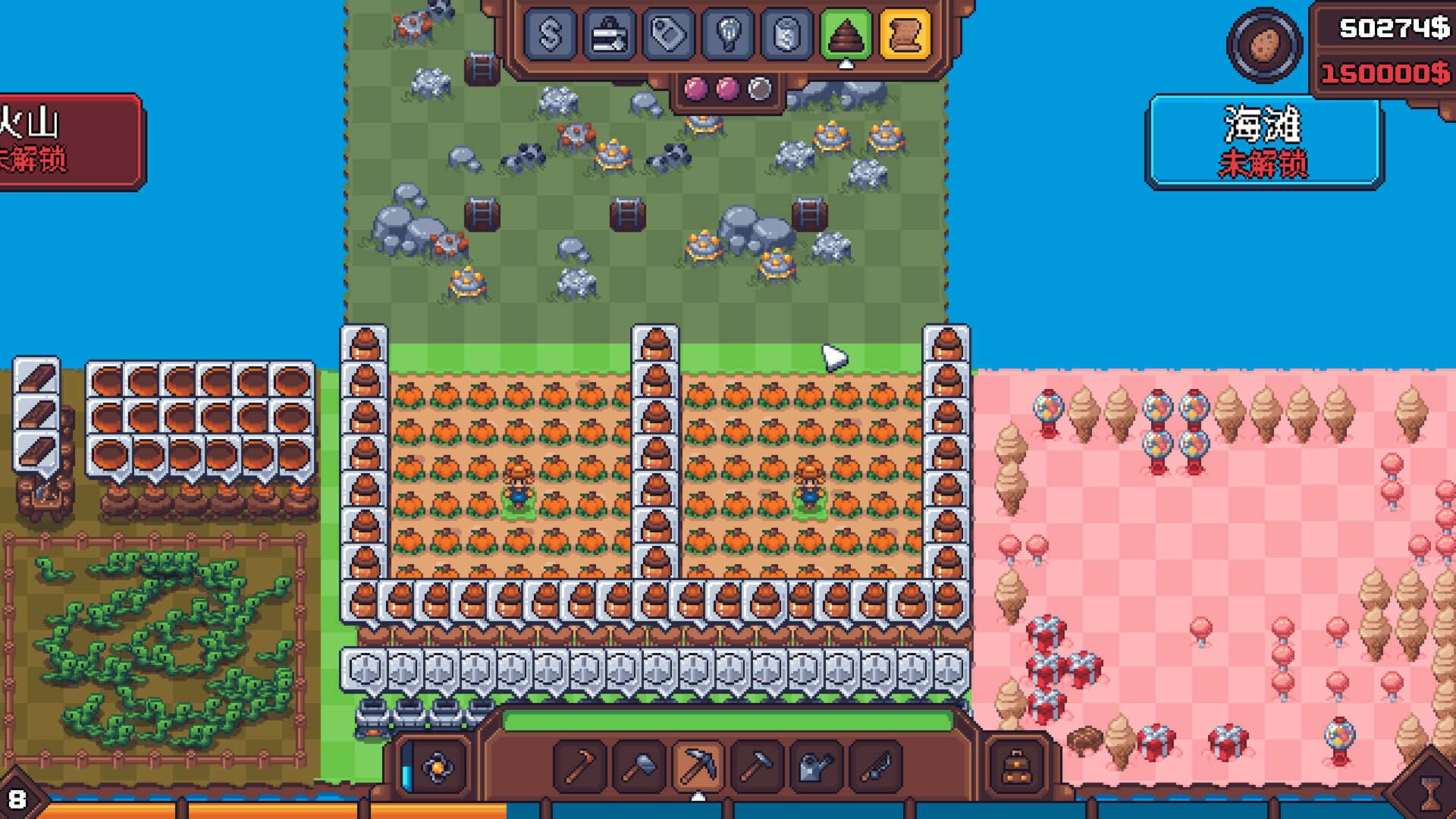 STEAM学习 另一个肉鸽农场 Another Farm Roguelike Rebirth 中文版 160M背景